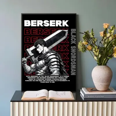 Anime Berserk Guts Classic Design Wall Art