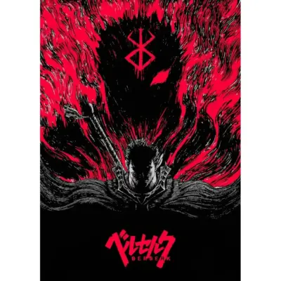 Anime Berserk Guts Depressed Swordman Vintage Poster