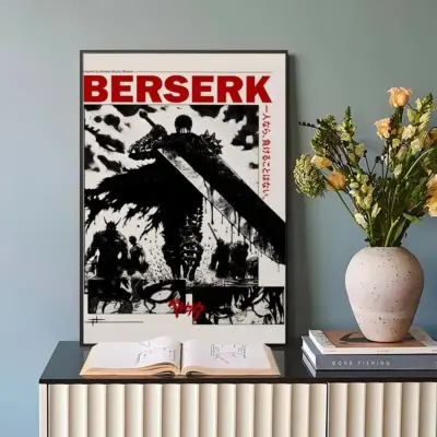 Best Selling Anime Berserk Black Swordsman Wall Art