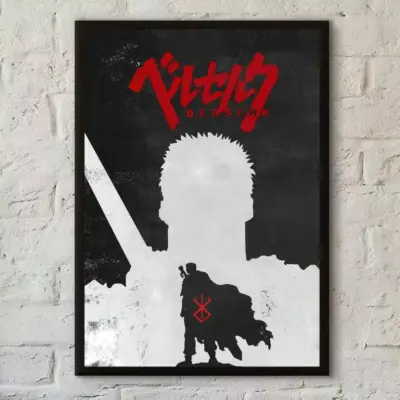 Anime Berserk Guts Depressed Swordman Unique Wall Art