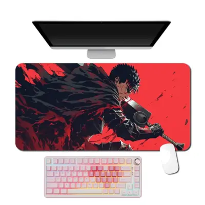 Berserk Guts The Black Swordsman Large Mouse Pad