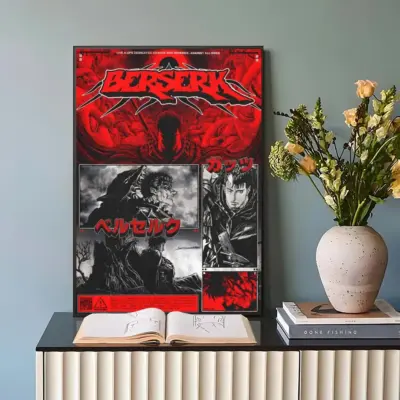 Anime Berserk Guts Depressed Swordman Wall Art