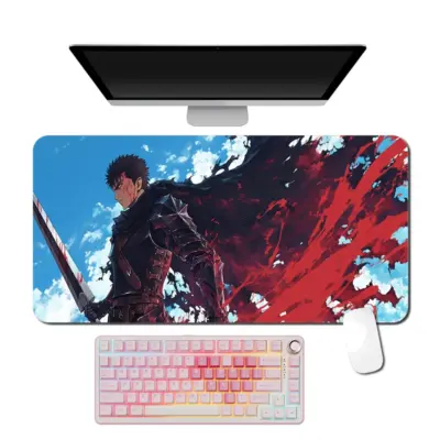 Anime Berserk Guts Black Swordsman Classic Large Mouse Pad