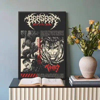 Anime Berserk Guts The Black Swordsman Wall Art