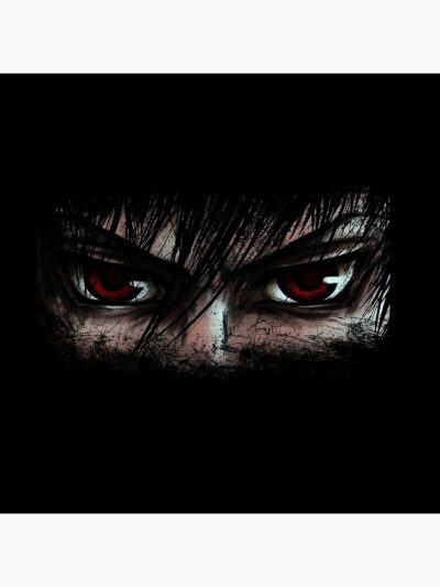 Alternative view of Guts Eyes From Berserk Anime Throw Pillow
