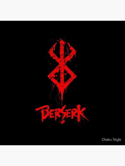 Alternative view of Anime Berserk Logo Fantasy Style Throw Pillow