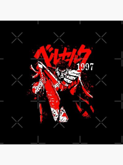 Alternative view of Anime Berserk Guts Black Swordsman Throw Pillow