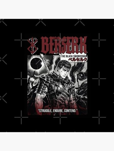 Alternative view of Hot Design Anime Berserk The Black Swordsman Throw Pillow
