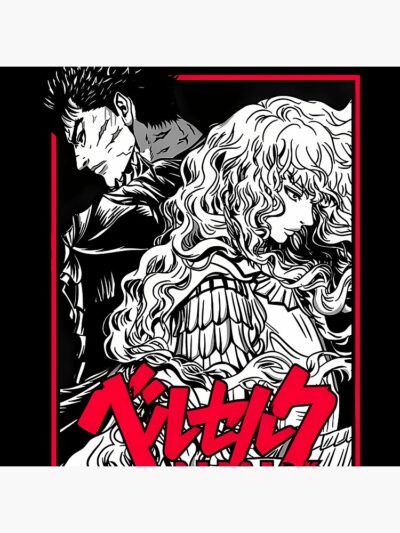 Alternative view of Berserk Guts With Griffith Classic Design Tapestry