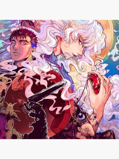 Alternative view of Anime Berserk Griffith And Guts Unique Tapestry