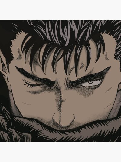Alternative view of Berserk Guts The Black Swordsman Retro Tapestry