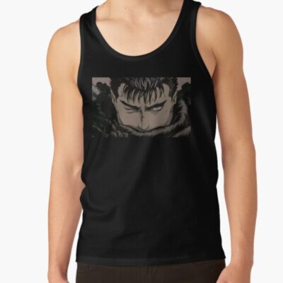 Berserk Guts The Black Swordsman Retro Design Tank Top