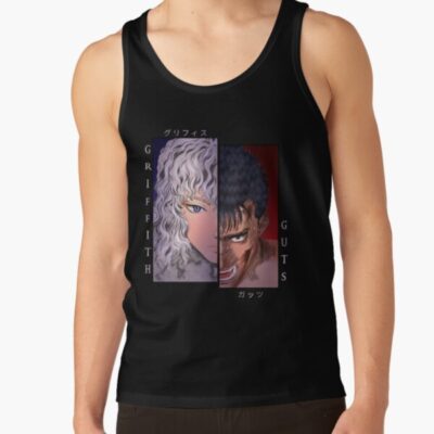 Alternative view of Scribble White Hawk And Black Swordsman Tank Top