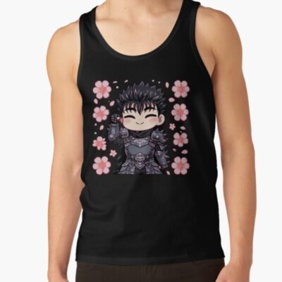 Alternative view of Berserk Guts Chibi Cute Fighter Tank Top