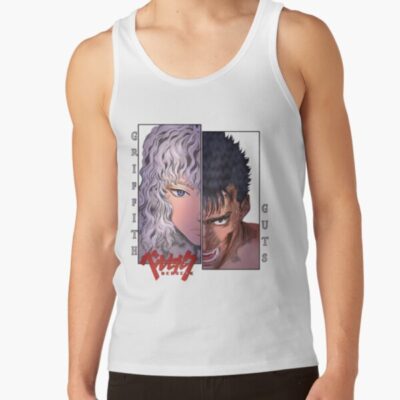New Collection Berserk Doodle Black And White Tank Top