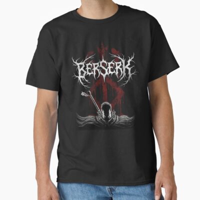 Berserk Guts Black Swordsman Vintage Design T-shirt