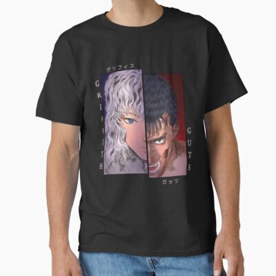 Alternative view of Scribble White Hawk And Black Swordsman T-shirt