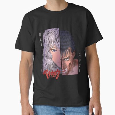 Alternative view of New Collection Berserk Doodle Black And White T-shirt