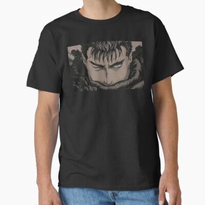 Berserk Guts The Black Swordsman Retro Design T-shirt