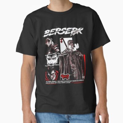 Hot Design Anime Bersrek Black Swordsman T-shirt