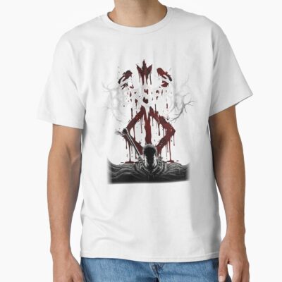 Alternative view of Berserk Guts Black Swordsman Vintage Design T-shirt