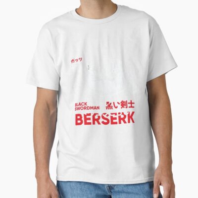 Alternative view of Berserk Guts Depressed Swordman T-shirt