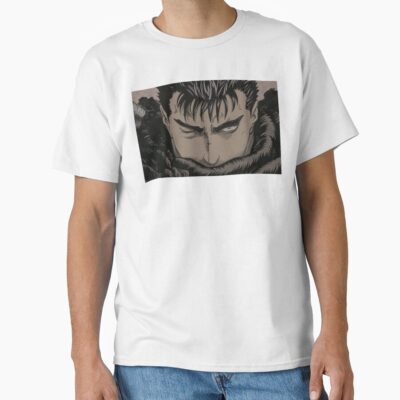 Alternative view of Berserk Guts The Black Swordsman Retro Design T-shirt