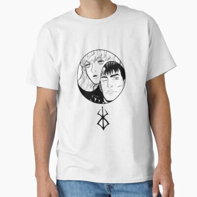 Guts And Griffith Eclipse Profile Berserk Manga T-shirt