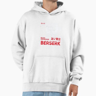 Alternative view of Berserk Guts Depressed Swordman Hoodie
