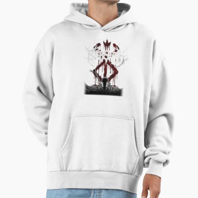 Alternative view of Berserk Guts Black Swordsman Vintage Design Hoodie