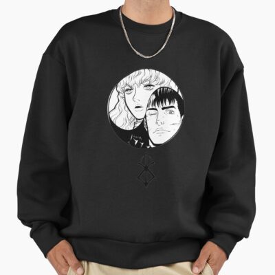Alternative view of Guts And Griffith Eclipse Profile Berserk Manga Sweatshirt