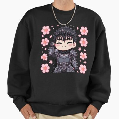 Alternative view of Berserk Guts Chibi Cute Fighter Sweatshirt