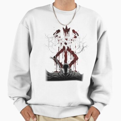 Alternative view of Berserk Guts Black Swordsman Vintage Design Sweatshirt