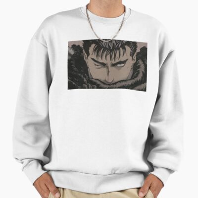 Alternative view of Berserk Guts The Black Swordsman Retro Design Sweatshirt