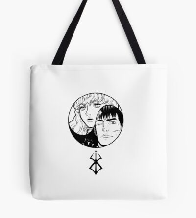 Guts And Griffith Eclipse Profile Berserk Manga Tote Bag