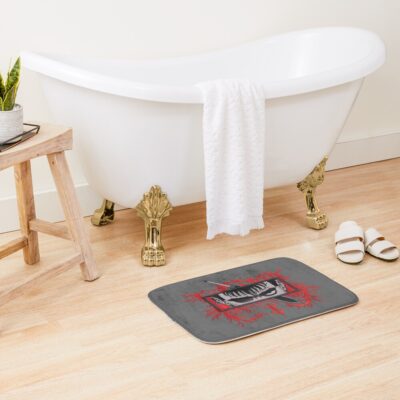 Alternative view of Guts Embroidery Design Bath Mat
