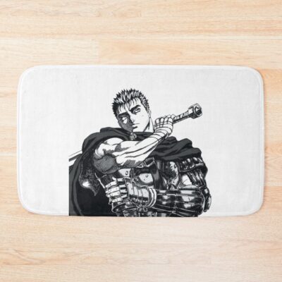 The Black Swordsman Rage Against Fate Bath Mat