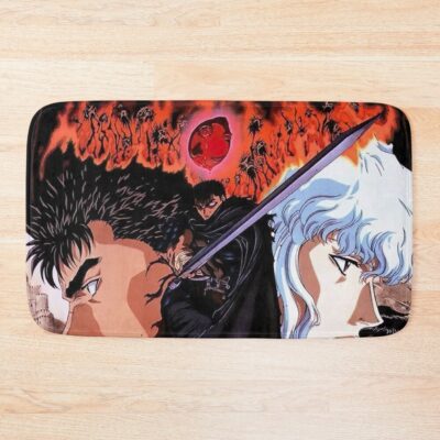 Best Anime Bersrek Guts And Griffith Bath Mat