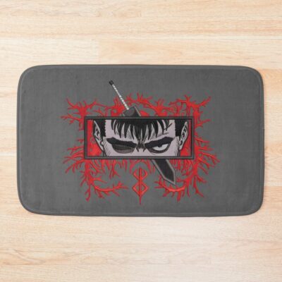 Guts Embroidery Design Bath Mat