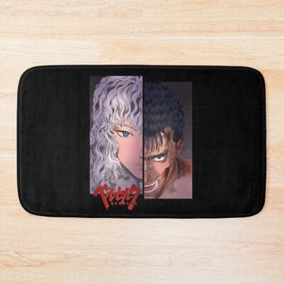 Scribble Manslayer And White Hawk Bath Mat