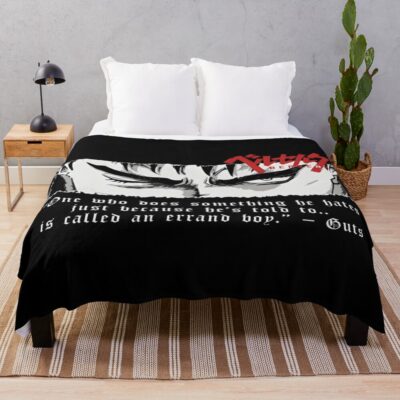 Hot Design Berserk Guts The Black Swordsman Throw Blanket