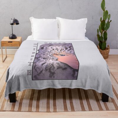 Anime Berserk Griffith Scribble Hawk Throw Blanket