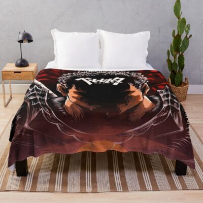 Berserk Guts Descent Top Hell Throw Blanket