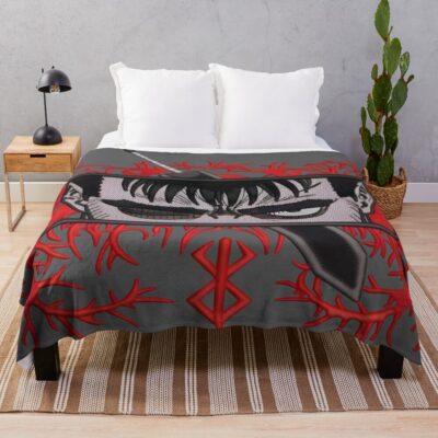 Aniem Berserk Guts Classic Design Throw Blanket