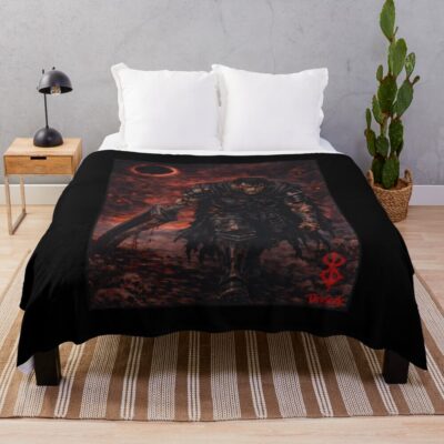 Anime Bersrek Guts Vintage Throw Blanket