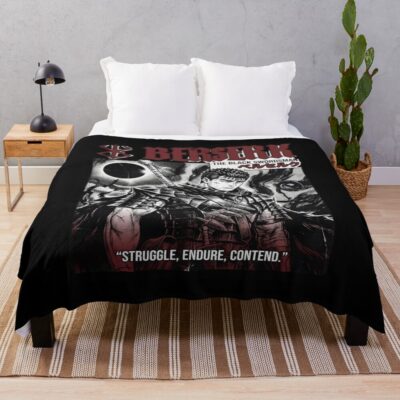 Hot Design Anime Berserk The Black Swordsman Throw Blanket