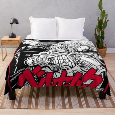 Berserk Guts With Griffith Classic Design Throw Blanket