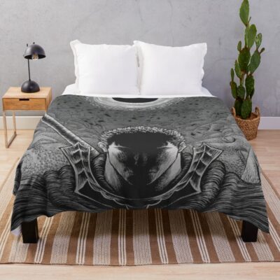 New Collection Guts The Black Swordsman Throw Blanket