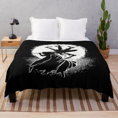 Anime Berserk Black Swordsman Eclipse Throw Blanket
