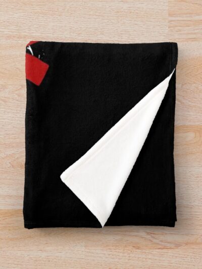 Alternative view of Anime Berserk Guts Black Swordsman Vintage Design Throw Blanket